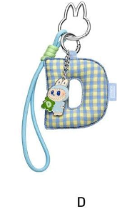 cp 2 labubu letter A-? keychain 0902