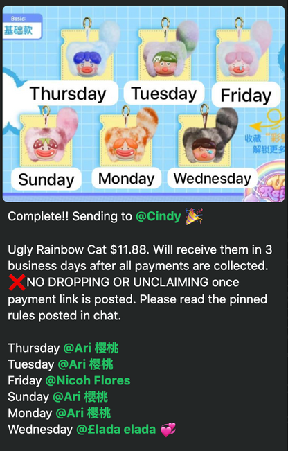 cp 1 Ugly Rainbow Cat 1009