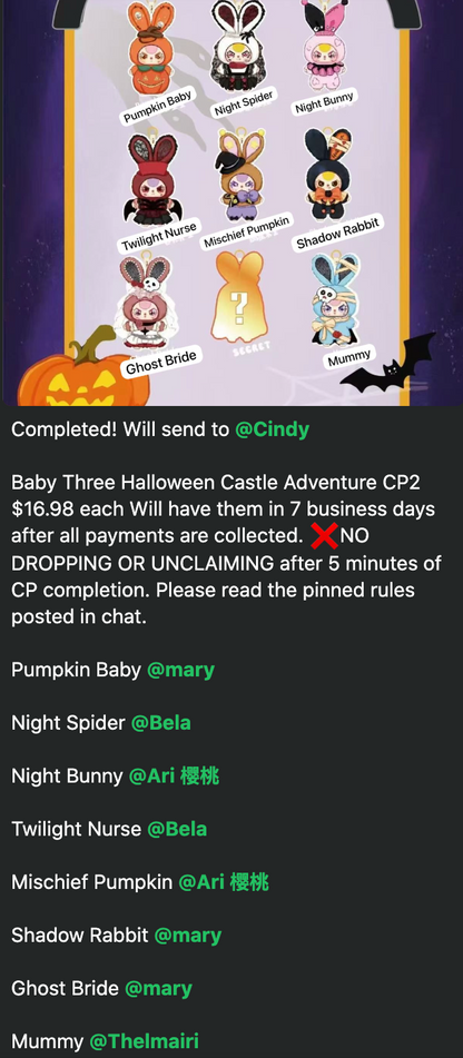 cp 2 Baby Three Halloween Castle Adventure 1010