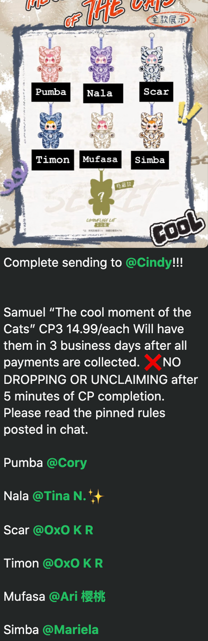 cp 3 Samuel “The cool moment of the Cats” 1010