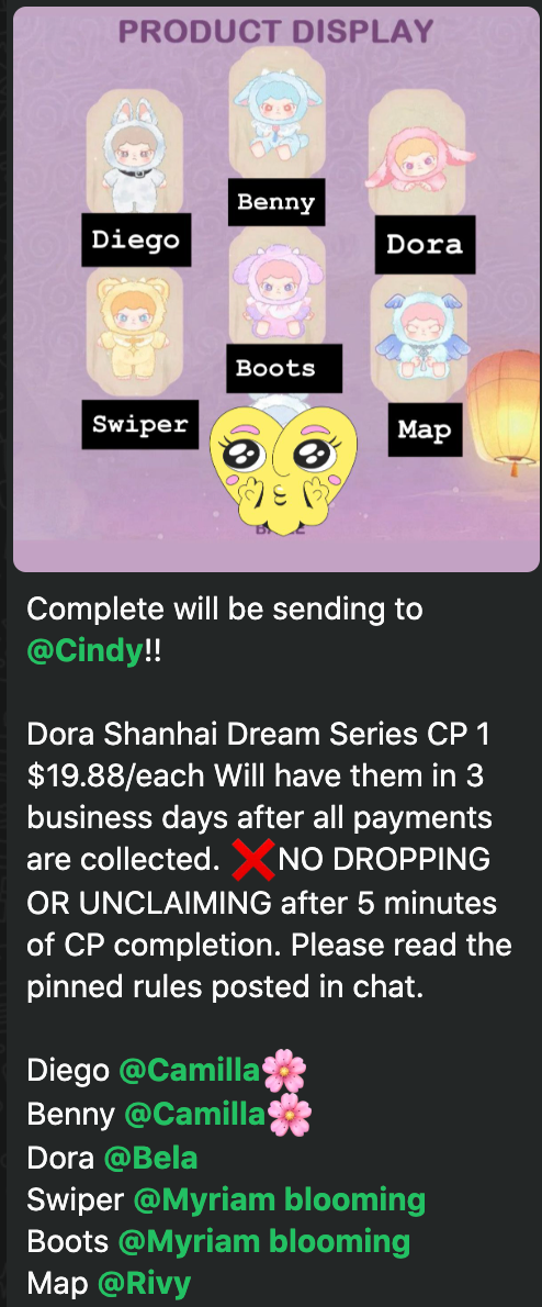 cp 1 Dora Shanhai Dream Series 1016