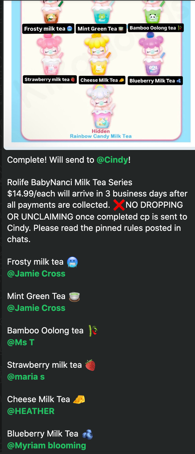 cp 1 Rolife BabyNanci Milk Tea Series 1018