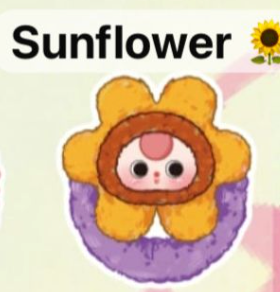 cp 2 Baby Three Flower Hair Ring 1018