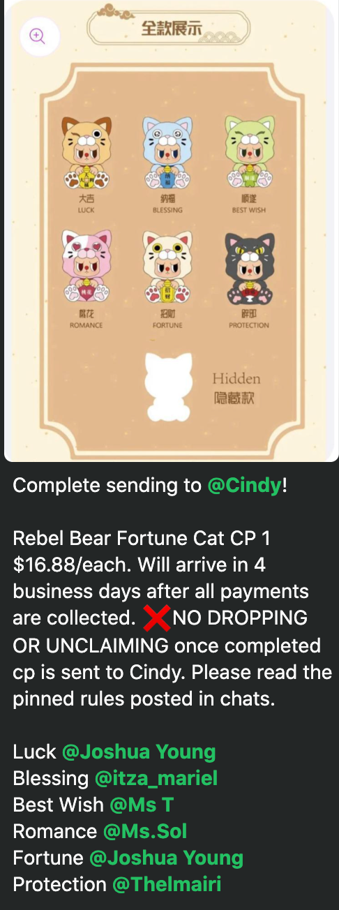 cp 1 Rebel Bear Fortune Cat  1018