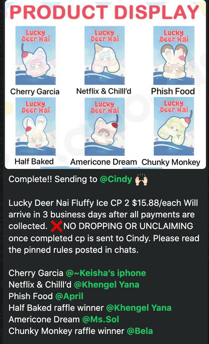 cp 2 Lucky Deer Nai Fluffy Ice 1019
