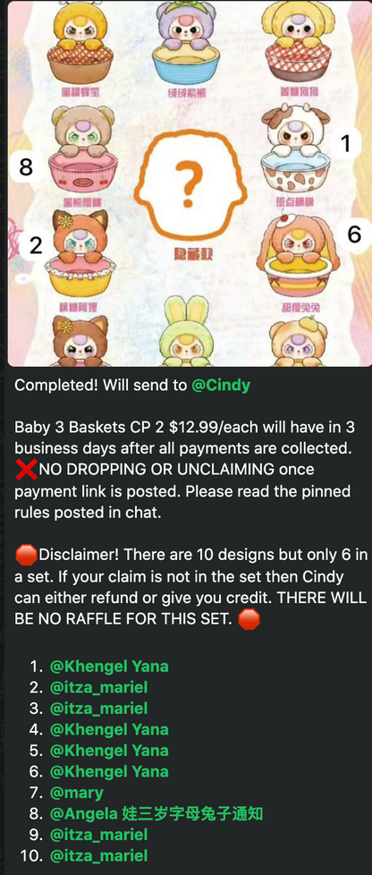 cp 2 Baby 3 Baskets 1023