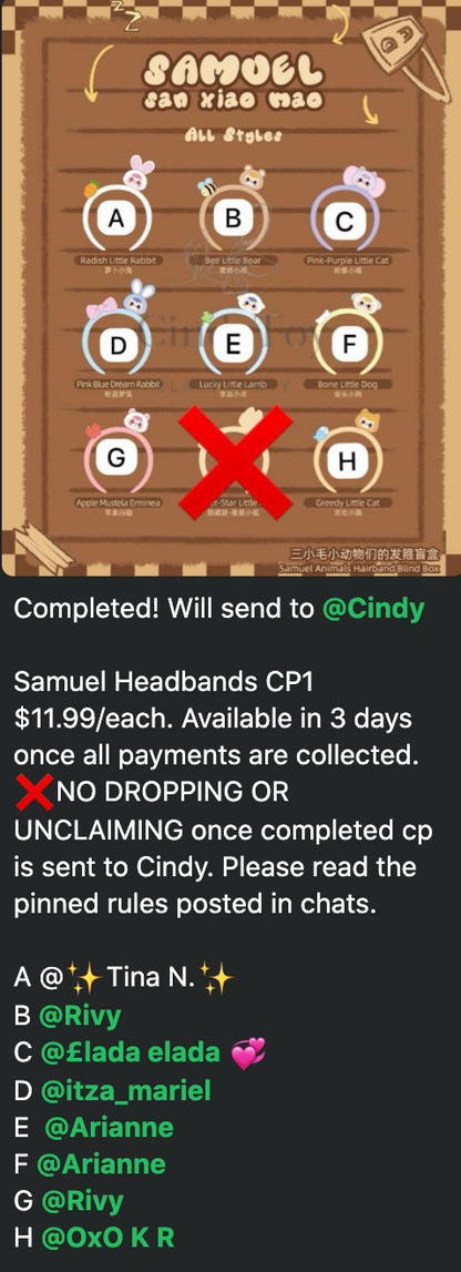 cp 1 Samuel Headbands 1031