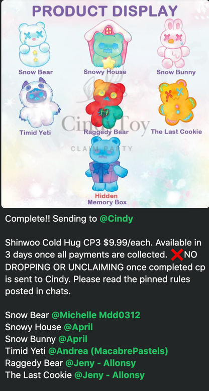 cp 3 Shinwoo Cold Hug 1102