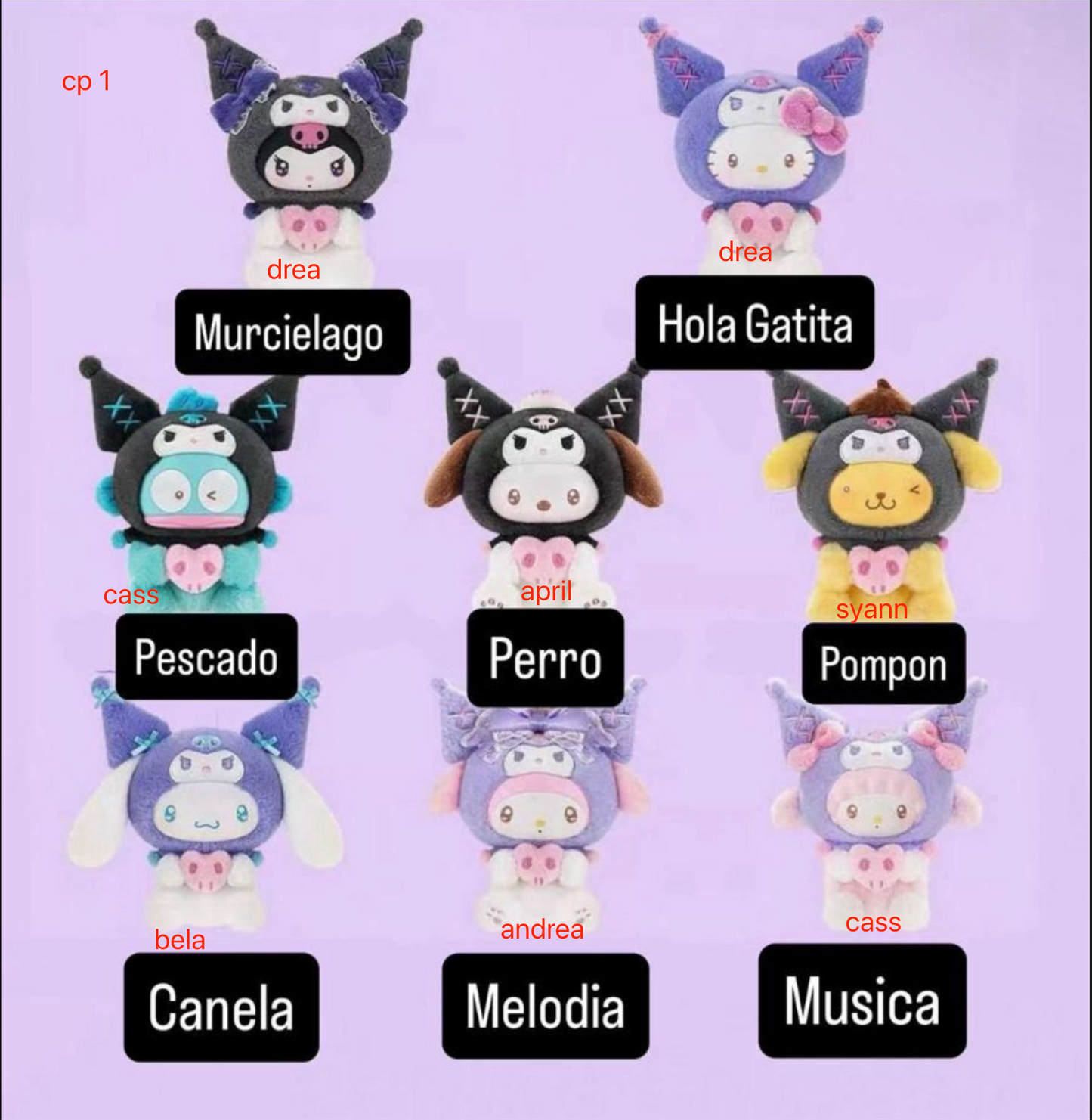 cp 1 Kuromi party serie 1112