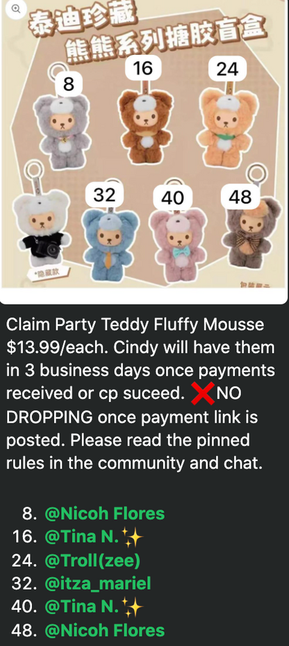 1 cp Teddy Fluffy Mousse 0717