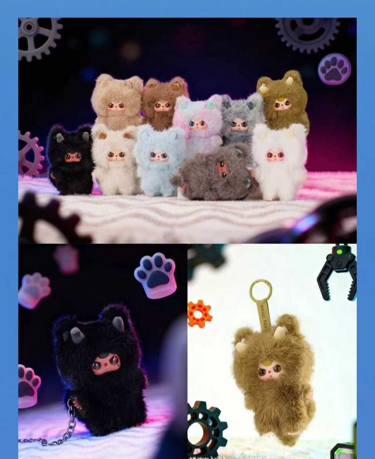 Baby Three Dragon Baby Plush Doll Blind Box