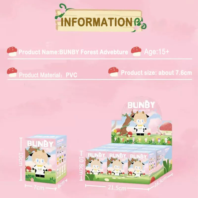 BUNBY Forest Advebture Blind Box Mystery Figures Action Cute Toys
